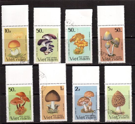 Вьетнам-1983,(Мих.1371-1378) гаш., Грибы