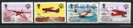 Британская антарктическая территория - 1983 - Авиация - [Mi. 104-107] - полная серия - 4 марки. MNH.  (Лот 9Eu)-T5P2