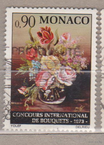 Цветы Флора Выставка цветов в Монте-Карло, 1973 Монако 1972 год  лот 11 Менее 30 % от каталога