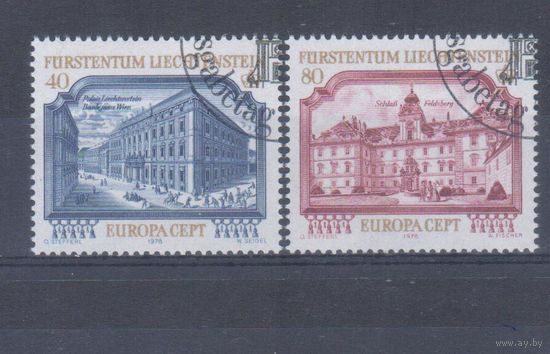 [861] Лихтенштейн 1978. Культура.Архитектура.Европа.EUROPA. Гашеная серия.