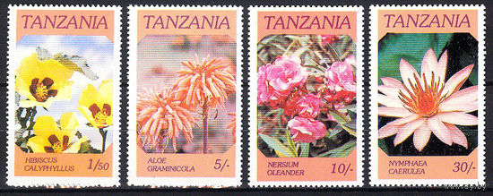 1986 Танзания. Цветы