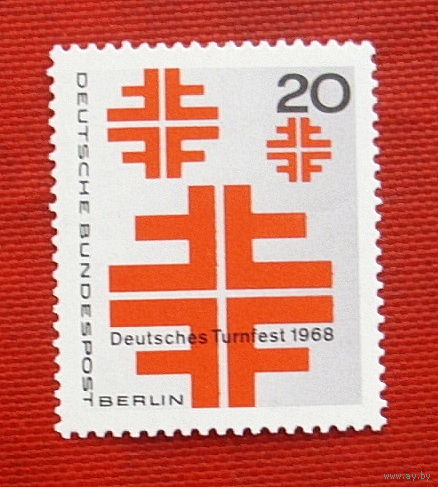 ФРГ. Германия. ( 1 марка ) 1968 года. 5-1.