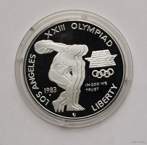 1 доллар 1983 г. Олимпийские игры - Дискобол