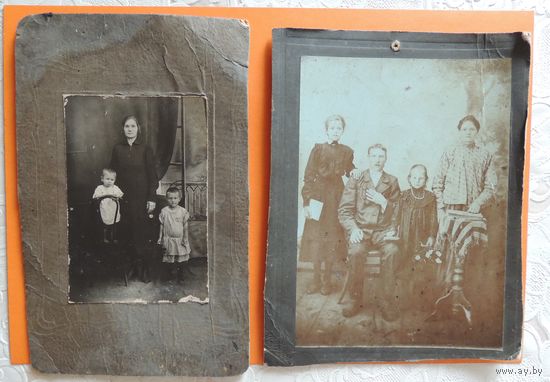 Фото "Семья", до 1917 г. (11*16 см, 7,5*11 см без паспарту)