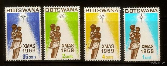 Ботсвана. 1969. Рождество. Дети