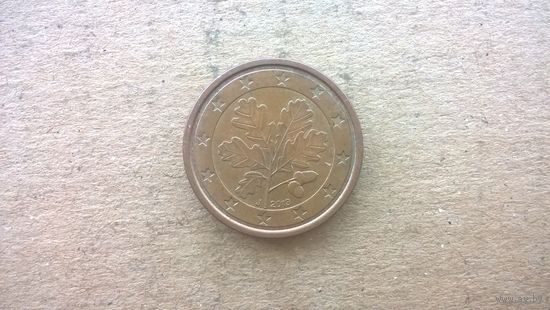 Германия 1 евроцент, 2013"J" (U-М)