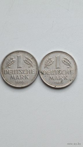 Германия. 1 марка 1986 года. D.