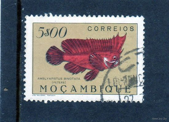 Мозамбик.Ми-400. Фауна. Краснокожая рыба-Redskinfish.1951.