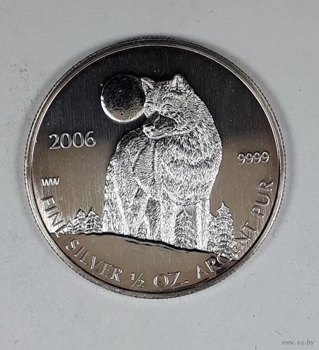 Канада 1 доллар 2006 Серый волк.