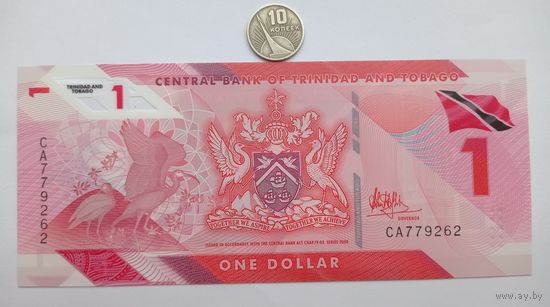 Werty71 Тринидад и Тобаго 1 доллар 2020 UNC банкнота