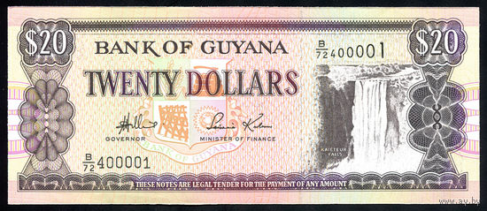 GUYANA/Гайана_20 Dollars_nd (1996)_Pick#30.d_UNC