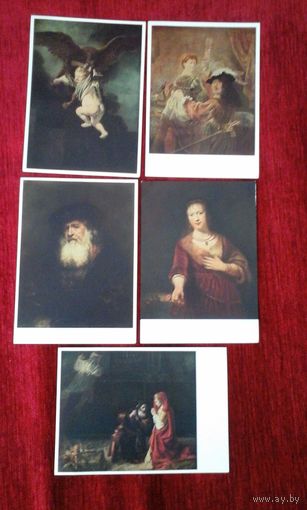 Набор открыток Рембрандта 5шт.