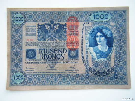 1000 крон 1902г.