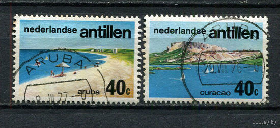 Нидерландские Антильские острова - 1976 - Туризм - 2 марки. Гашеные.  (Лот 65DN)
