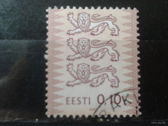 Эстония 2002 Стандарт, герб 0,10