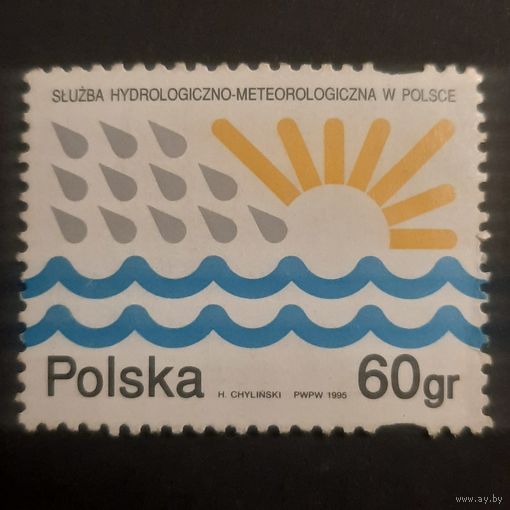 Польша 1995. Гидроологическо-метеорологическая служба Польши