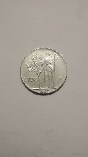 Италия / 100 лир / 1957 год