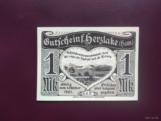 Германия 1 марка нотгельд 1921
