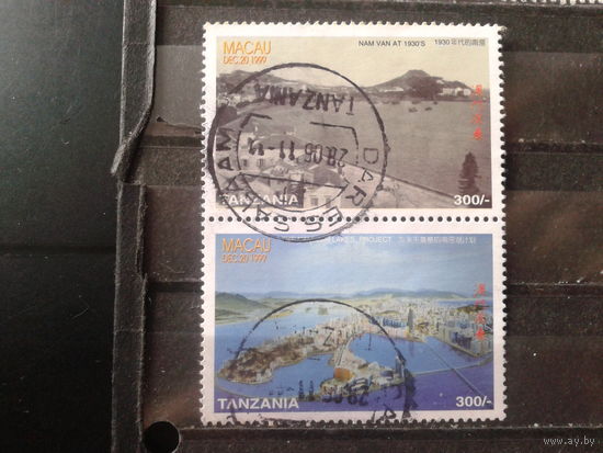 Танзания 1999 совм выпуск с Макао, сцепка