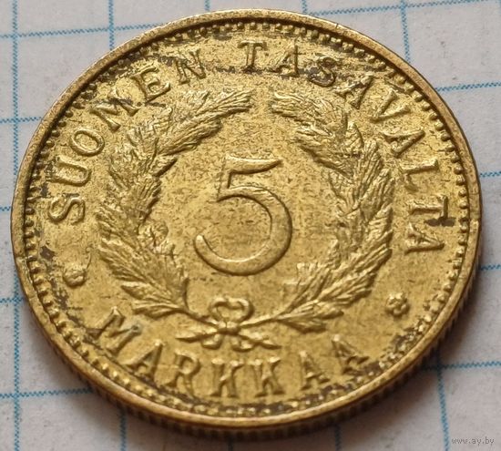Финляндия 5 марок, 1951       ( 2-9-1 )
