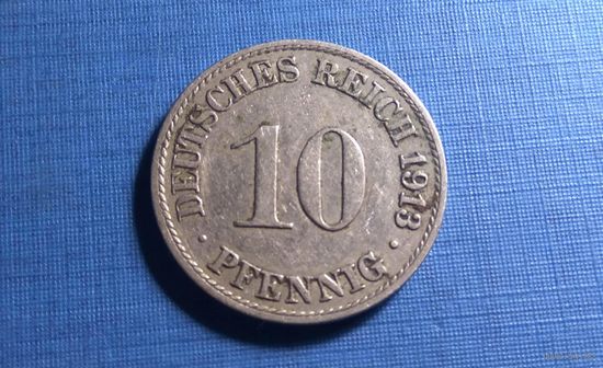 10 пфеннигов 1913 A. Германия.