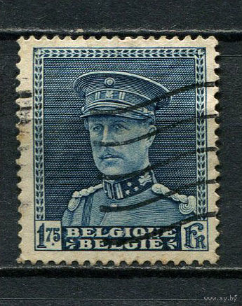 Бельгия - 1931 - Король Альберт I - 1.75Fr - (есть тонкое место) - [Mi.308] - 1 марка. Гашеная.  (Лот 29CS)