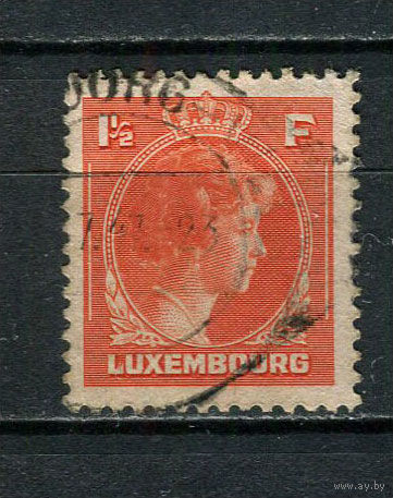 Люксембург - 1944 - Княгиня Шарлотта 1 1/2Fr - [Mi.361] - 1 марка. Гашеная.  (Лот 17Dc)