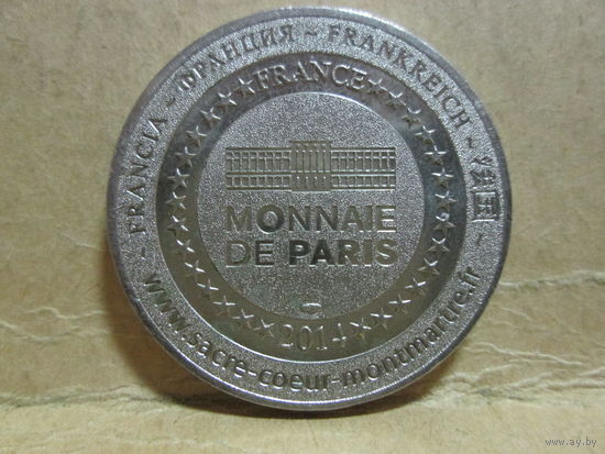 Памятная юбилейная медаль Monnaie de Paris 2014 Франция(туристическая медаль)