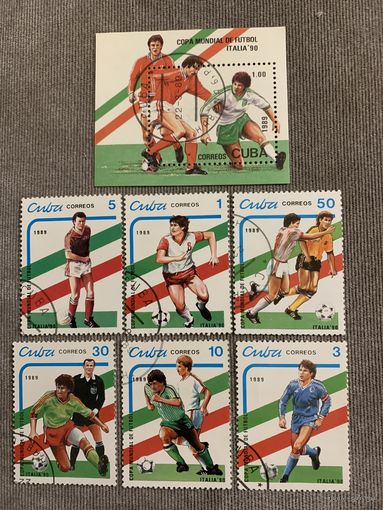 Куба 1989. Чемпионат мира по футболу Италия-90. Полная серия