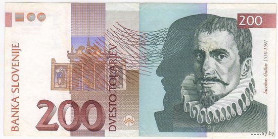 Словения 200 толаров 1992 год..серия АА...XF+