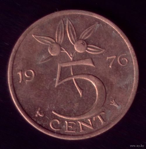 5 центов 1976 год Нидерланды