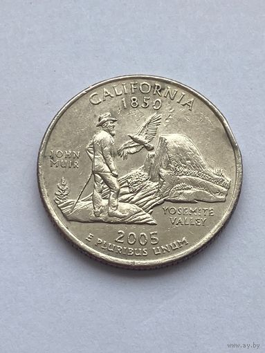 25 центов 2005 г. Калифорния, США