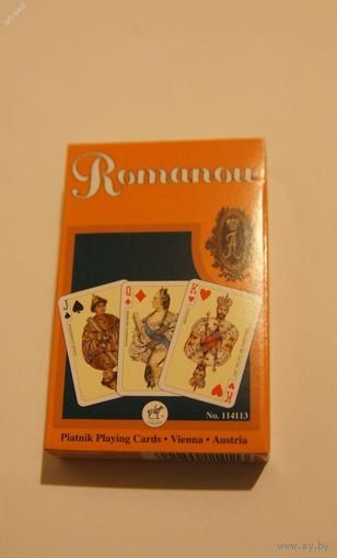 Карты игральные "ROMANOW", 55 листов.