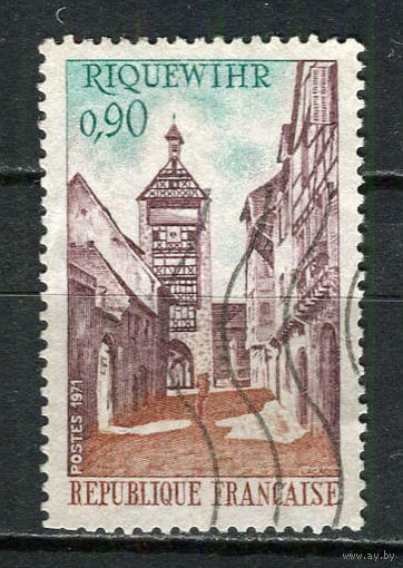Франция - 1971 - Архитектура 0,9Fr - [Mi.1758] - 1 марка. Гашеная.  (Лот 22Di)