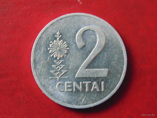 Литва 2 цента 1991 г.