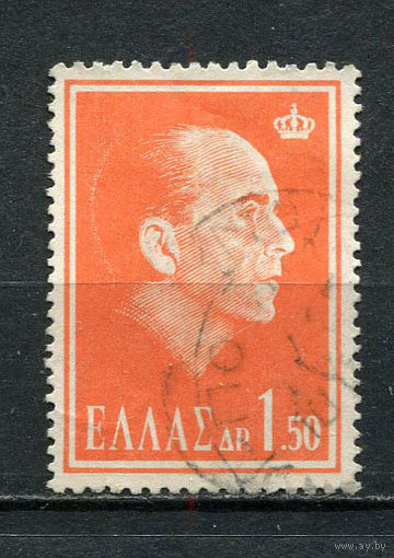 Греция - 1964 - Король Павел I 1,50Dr - [Mi.838] - 1 марка. Гашеная.  (Лот 26Dc)