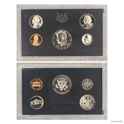 Набор пробных монет США, 1972 год. PROOF.