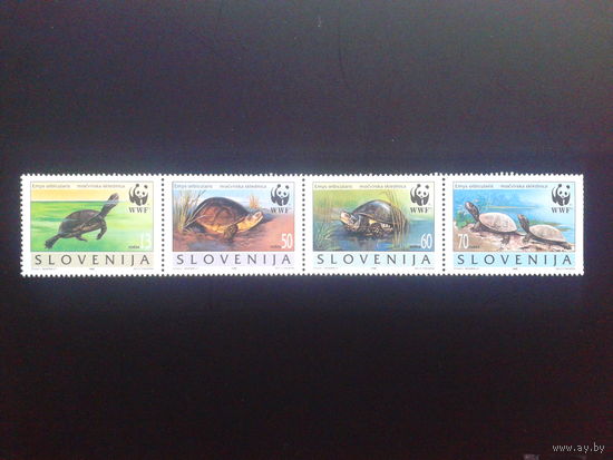 Словения 1996 Черепахи WWF сцепка
