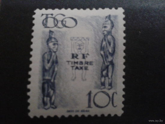 Того 1947 Идолы, доплатная марка колония Франции
