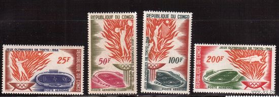 Конго-1964,(Мих.52-55)  **  ,  Спорт, ОИ-1964