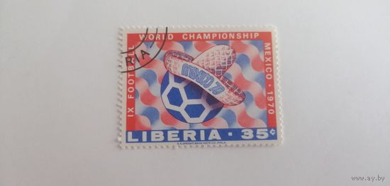 Либерия 1970. Чемпионат мира по футболу - Мексика.