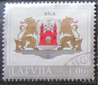 Латвия 2015 Гербы 1м Рига