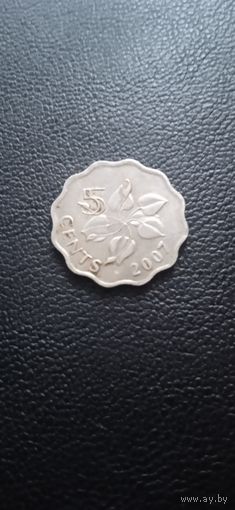 Свазиленд 5 центов 2007 г.