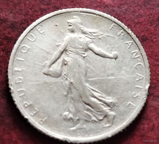 Серебро 0.835! Франция 1 франк, 1898-1920