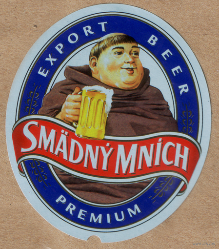 Этикетка пиво Smadny Mnich Европа Ф566