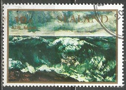 Остров Зелландия(Дания). Морской пейзаж в живописи. 1972г. 1 марка.