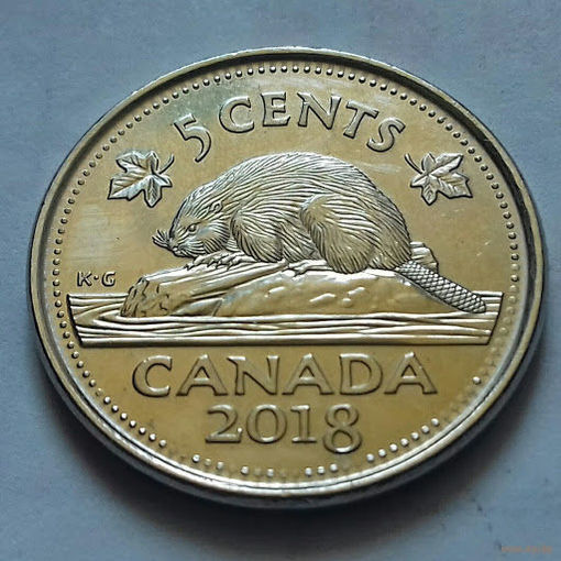 5 центов, Канада 2018 г., UNC