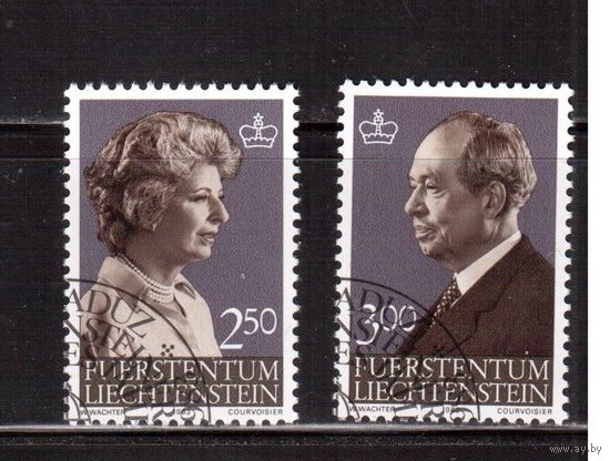 Лихтенштейн-1983(Мих.828-829)  гаш. , Личности, Принц и Принцесса