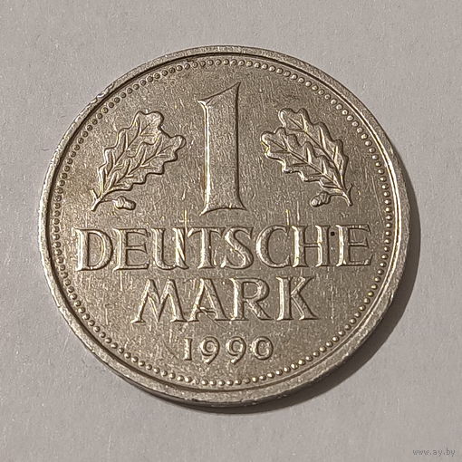 1 марка 1990 F Германия ФРГ