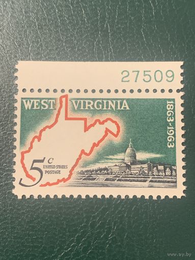 США 1963. 100 летие штата Западная Вирджиния. Полная серия